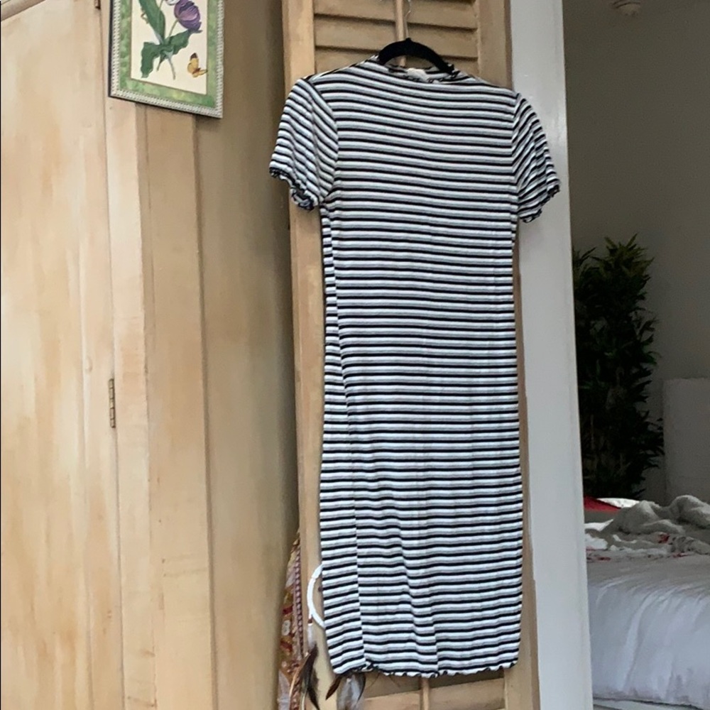 Striped bodycon dress